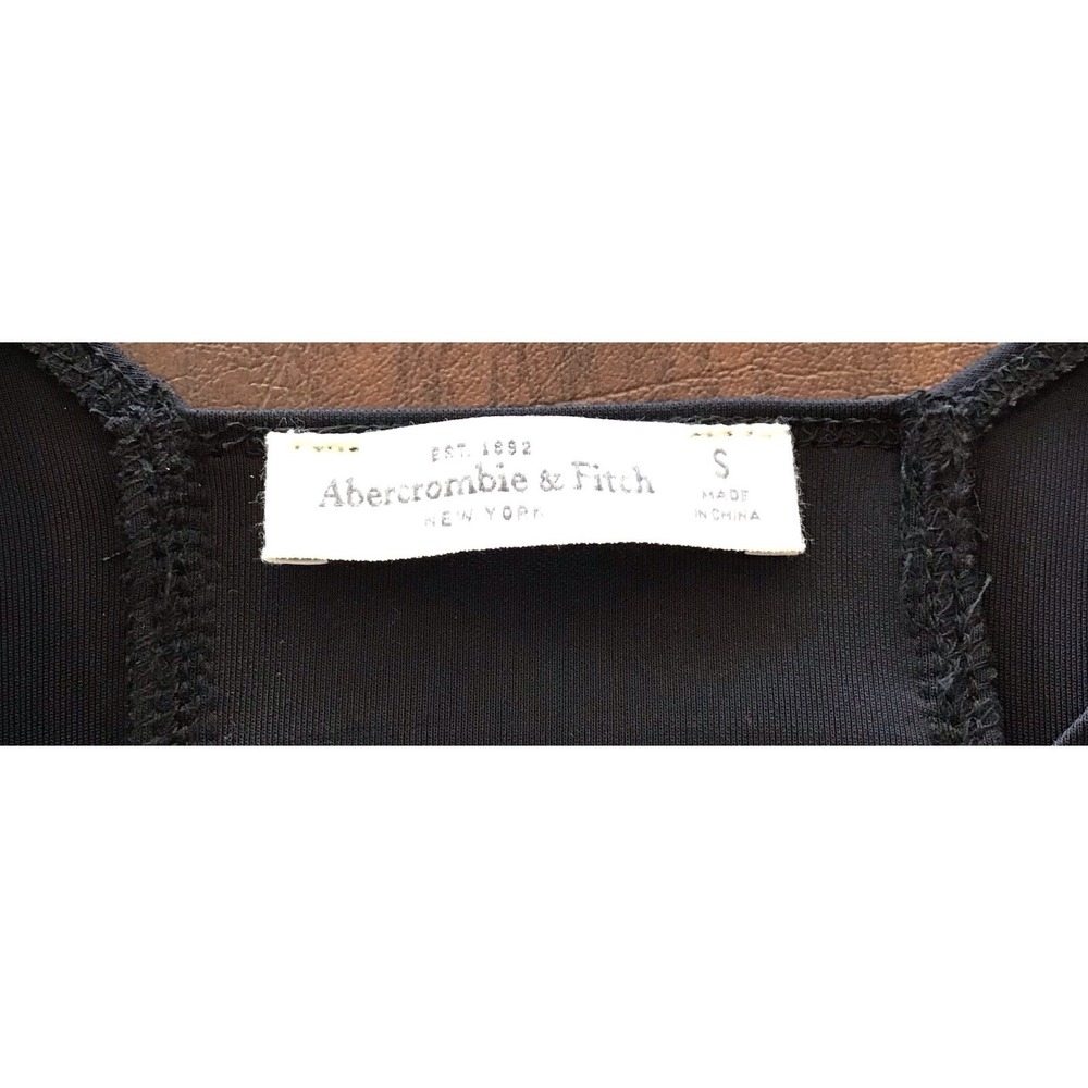 Abercrombie Fitch Sleeveless Pleated Cutout Black Dress Special Occasion Size S - Picture 4 of 5